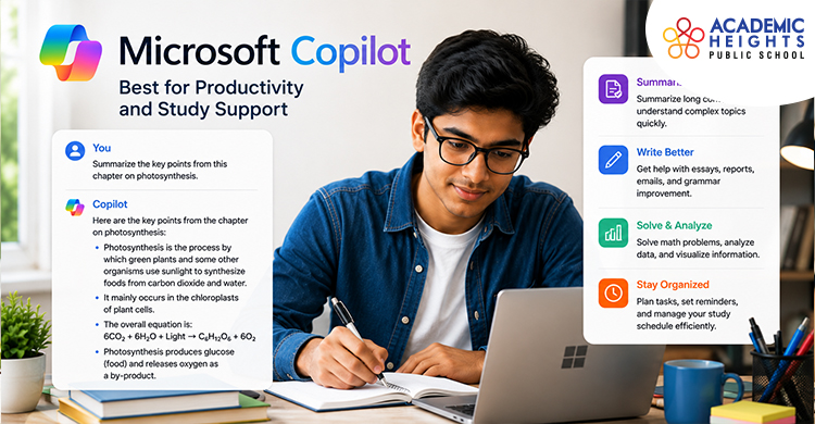 Microsoft Copilot-Best for Productivity and Study Support